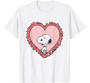 Peanuts - Snoopy Heart Frame T-Shirt